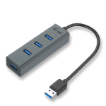 I-TEC CAVO USB 3.0 METAL PASS HUB 4 PORT WITHOUT POWER ADAPTER FOR NOTEBOOK ULTRABOOK TABLET PC WINDOWS AND MAC OS